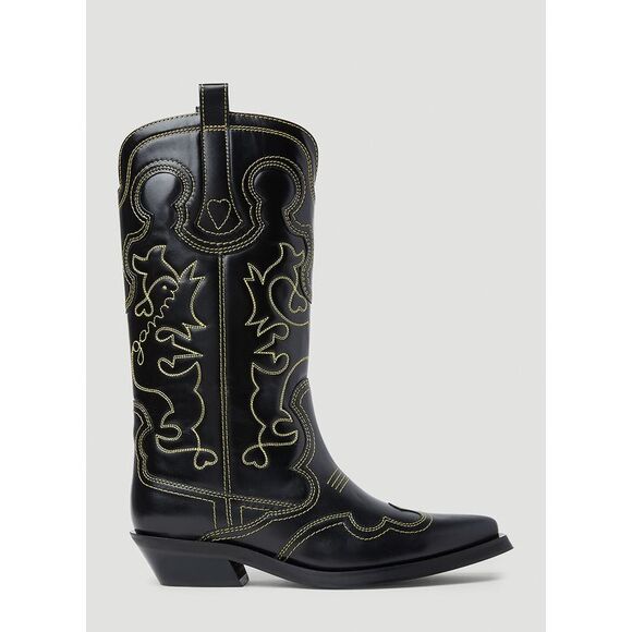 Ganni | Shoes | Ganni Embroidered Western Boots | Poshmark
